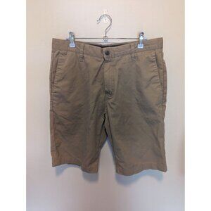 Volcom Mens Khaki Chino Shorts Size 32